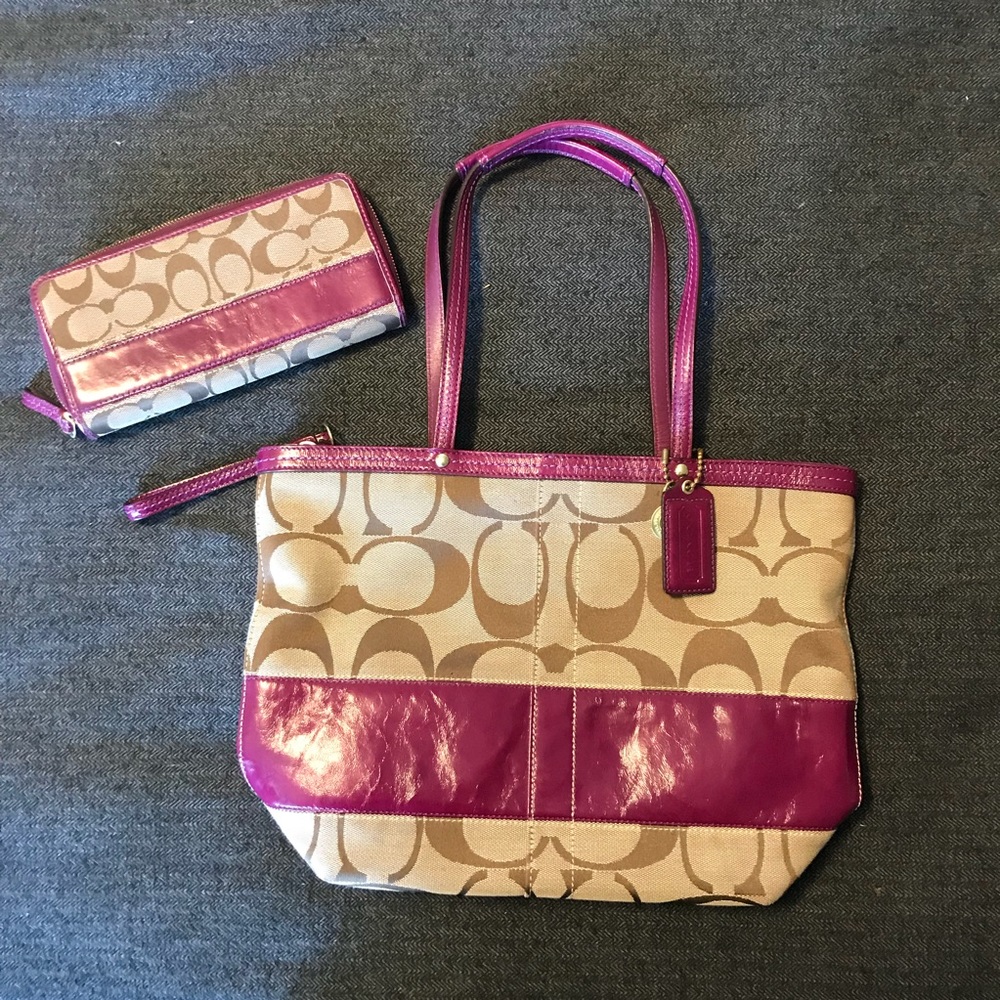 Matching Coach purse & wallet